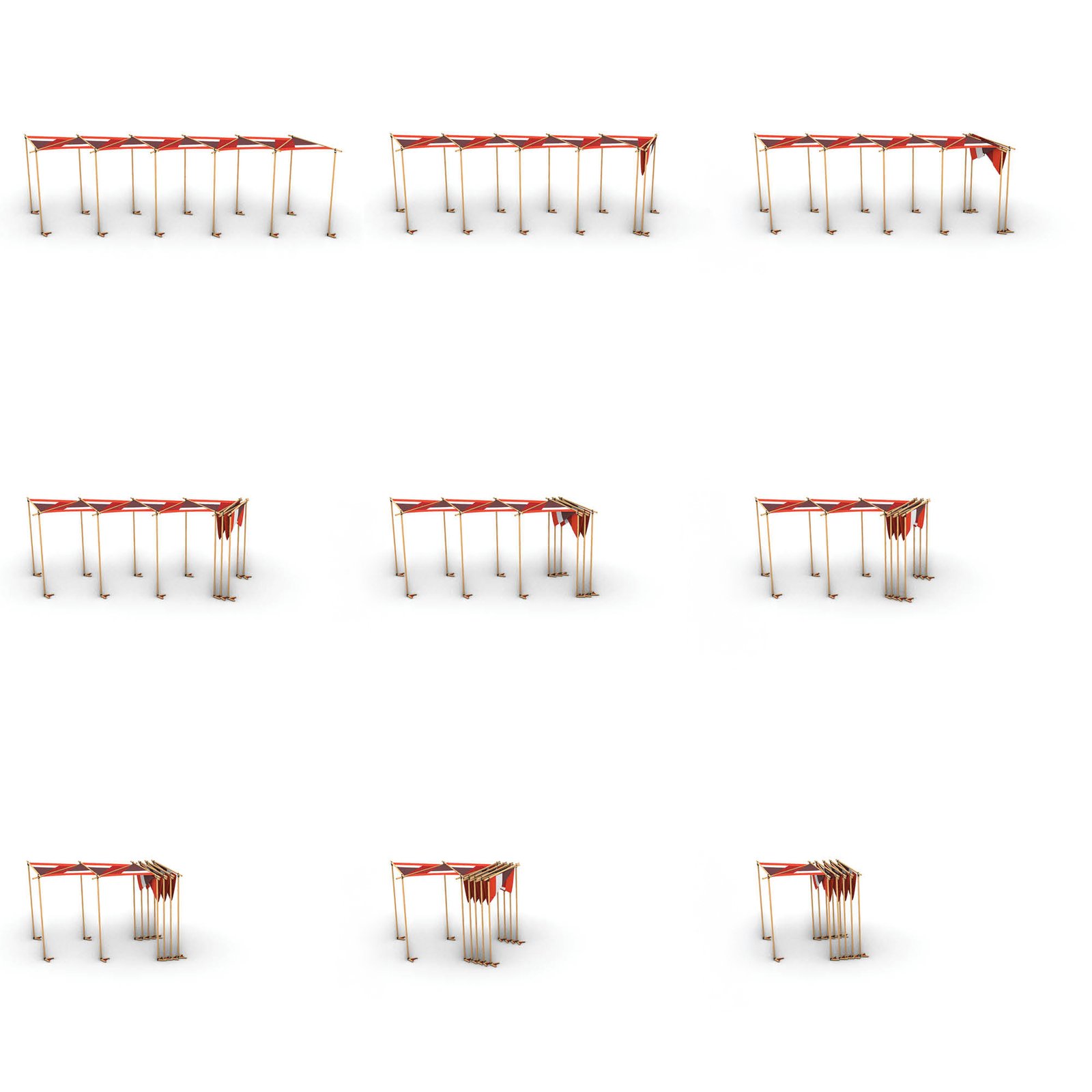 Assemblage des voiles perforées du projet Umbra